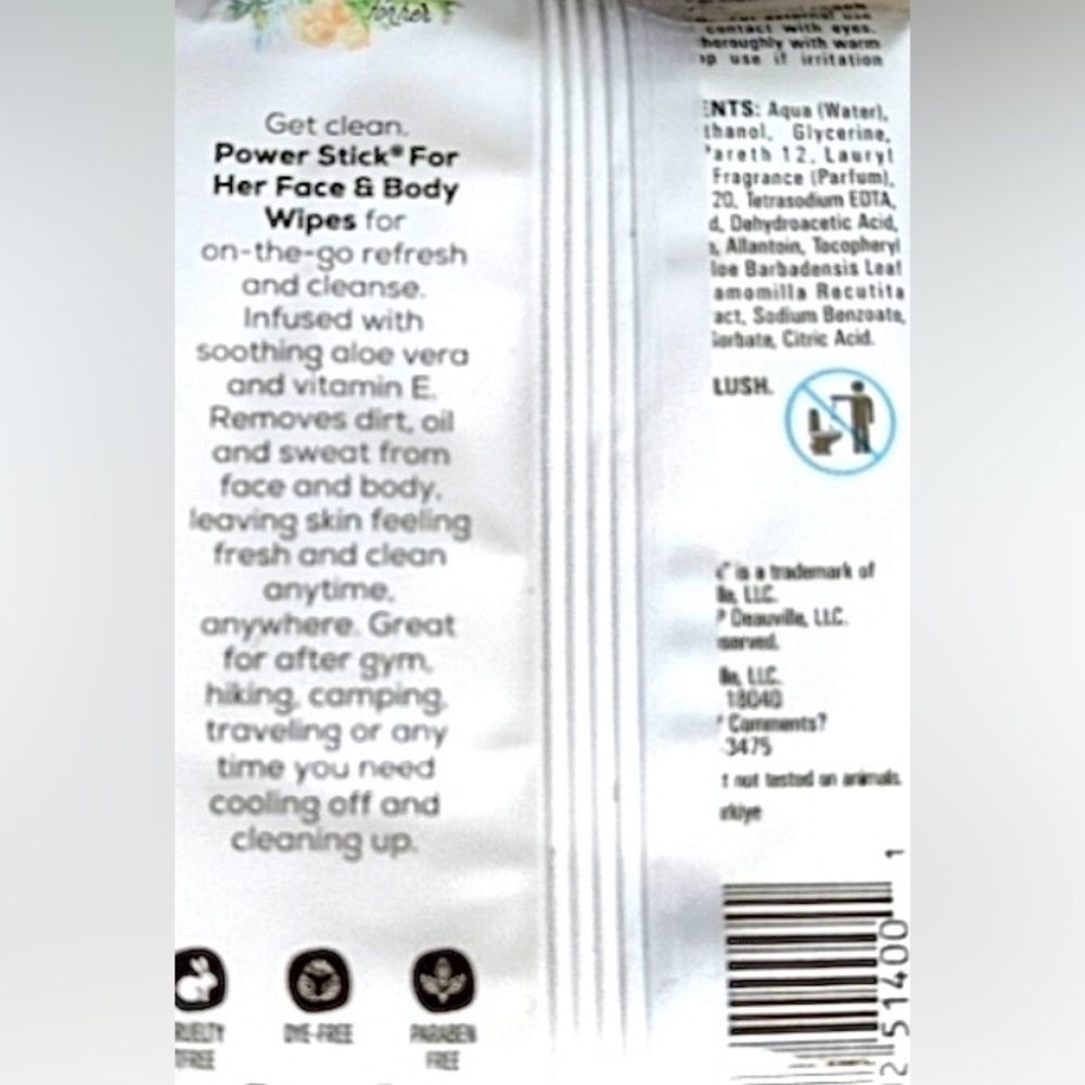 Brazilian Mist pistachio & Salted Caramel Bundle Face & Body Wipes 4 Packs Aloe - Picture 2 of 2